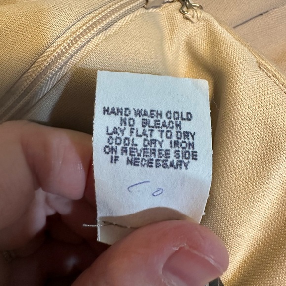 Alex Evenings 90s Vintage Style Maxi Gown Taupe Size 8 - Picture 9 of 9